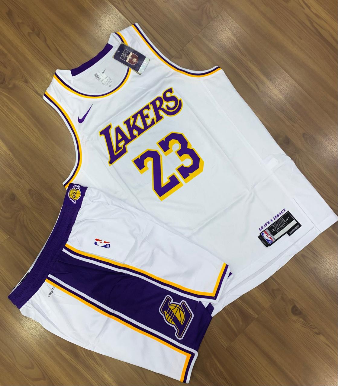 Bermuda Basquete Los Angeles Lakers branca