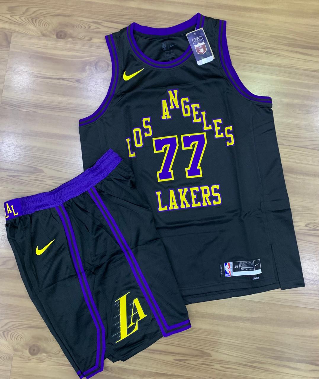 Bermuda Basquete Los Angeles Lakers preta
