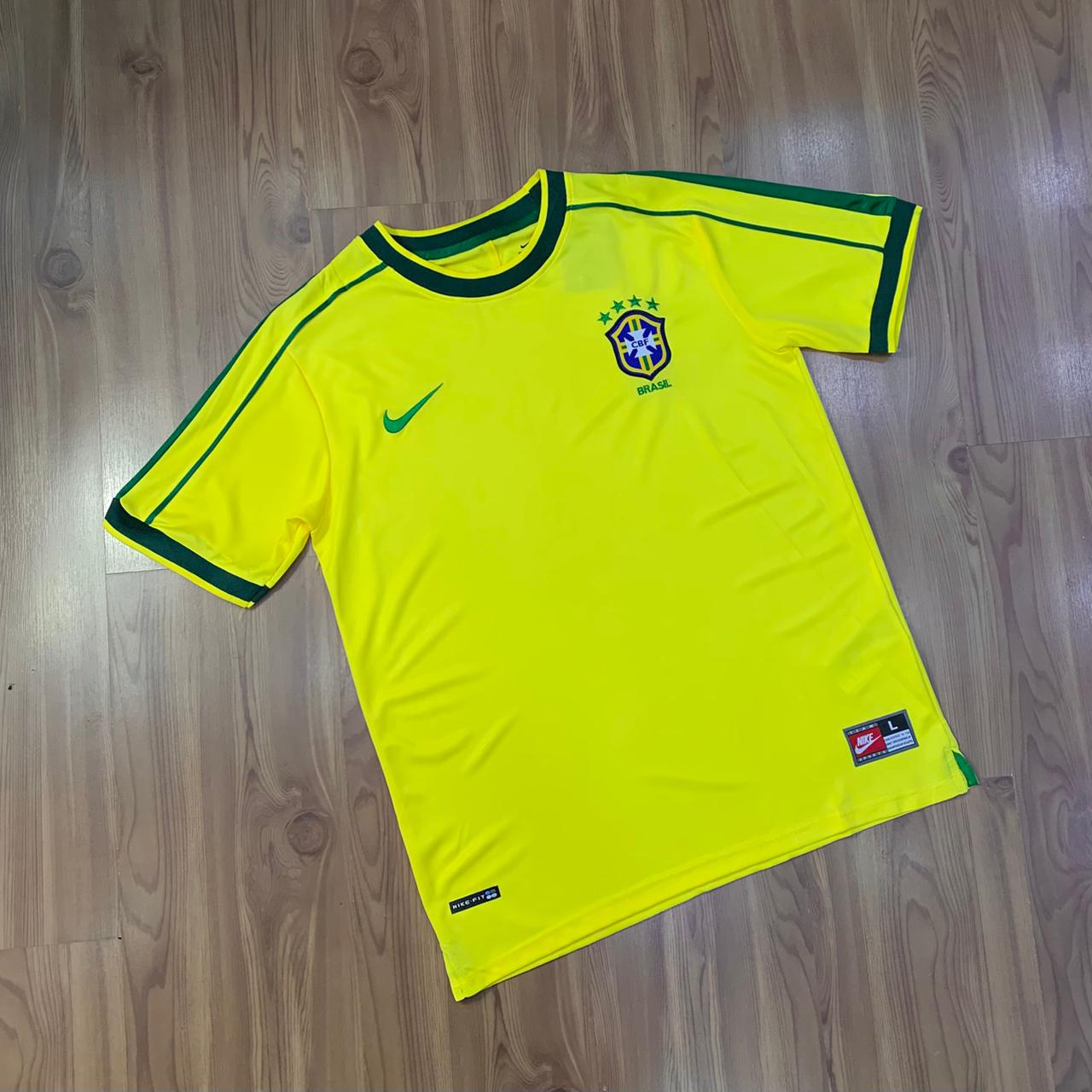 Camisa Futebol Seleção Brasileira_1998 amarela
