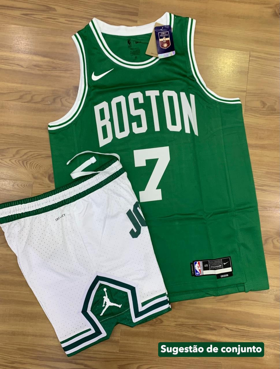 Camisa Basquete Boston Verde