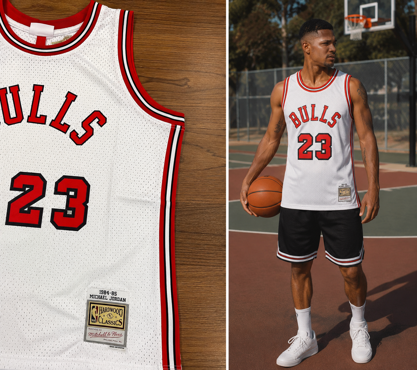 Camisa Basquete Chicago Bulls_Mitchell & Ness Hardwood Classics _Michael Jordan