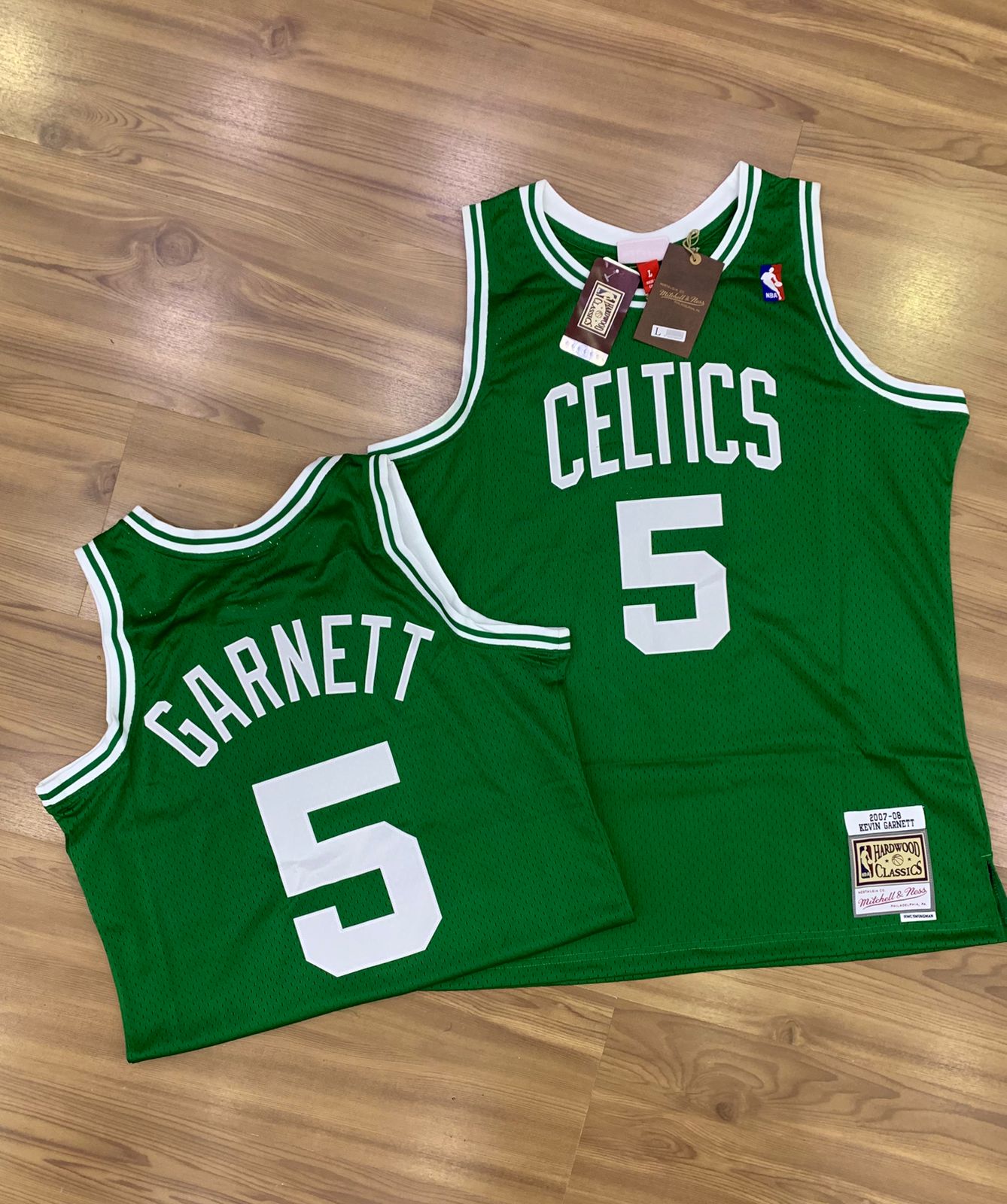 Camisa Basquete Boston Celtics Mitchell & Ness Classic Edition Verde