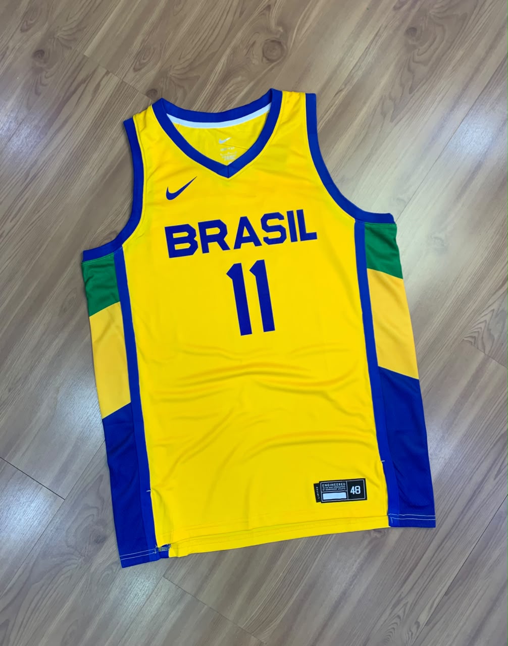 Camisa Basquete Brasil amarela_Edição Limitada 11_Gui Santos