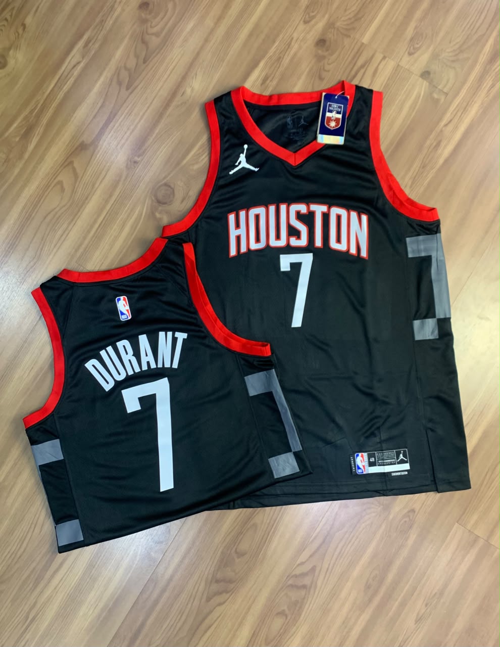Camisa de Basquete Houston Rockets Statement Edition_7 Kevin Durant