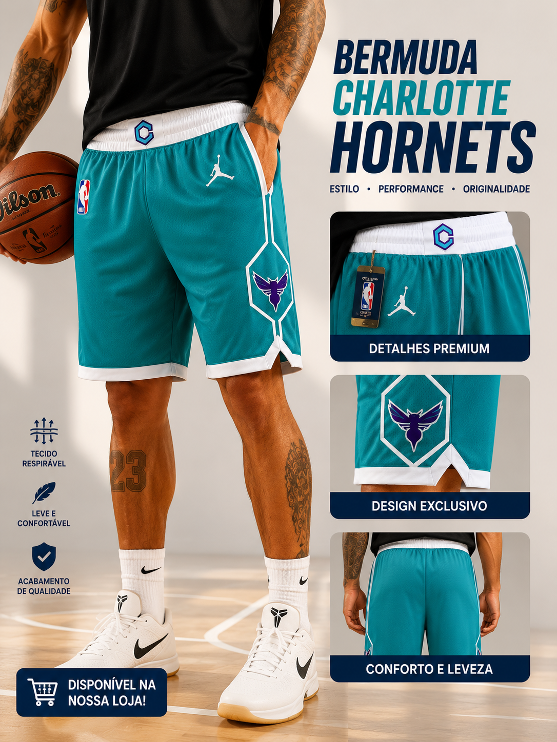 Bermuda Charlotte Hornets Icon Edition Swingman