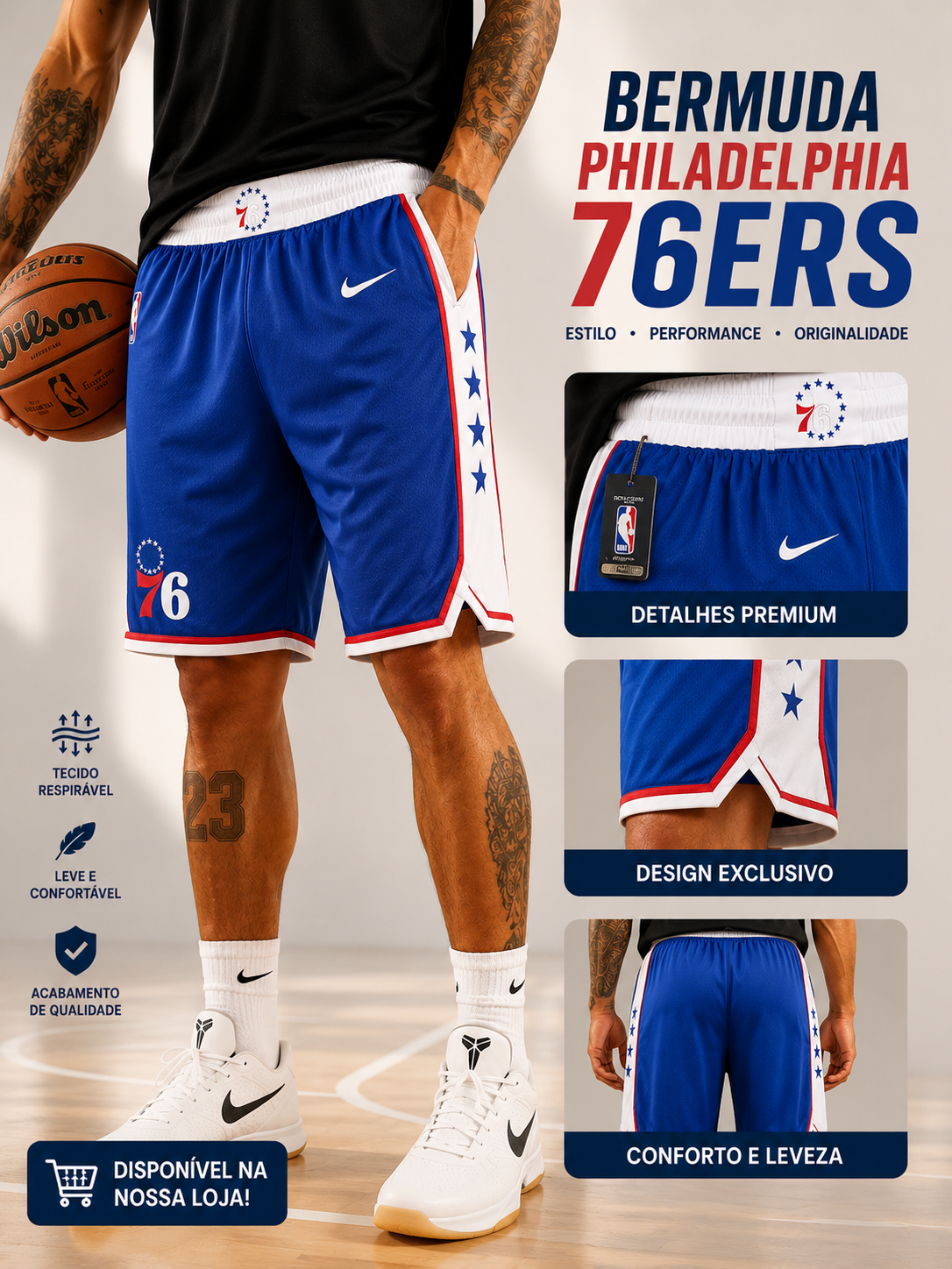Bermuda Philadelphia 76ers_Icon Edition