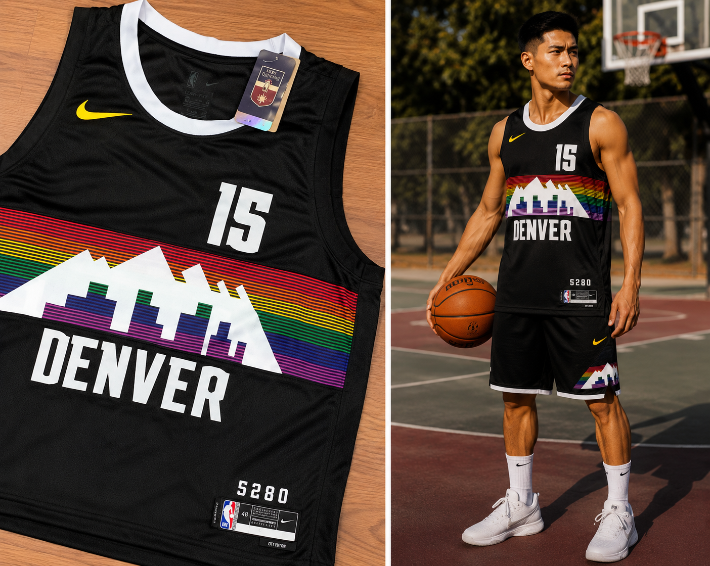 Camisa Basquete Denver Nuggets_City Edition_Nikola Jokić