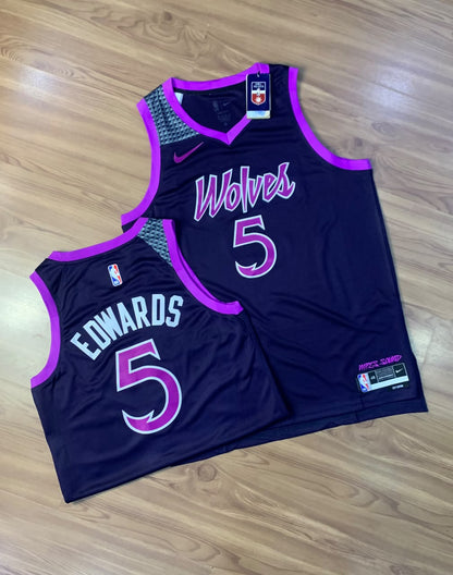 Camisa Basquete Minnesota Timberwolves City Edition_25/26_ 5 Anthony Edwards