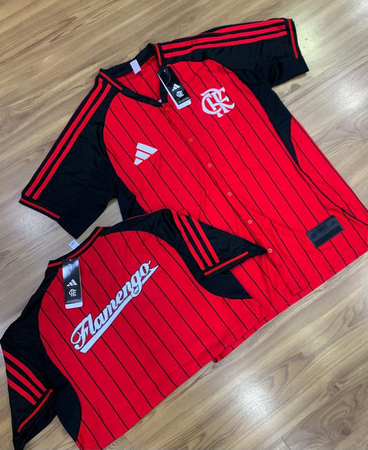 Camisa Flamengo 25/26 US Pack Mundial de clubes estilo baseball