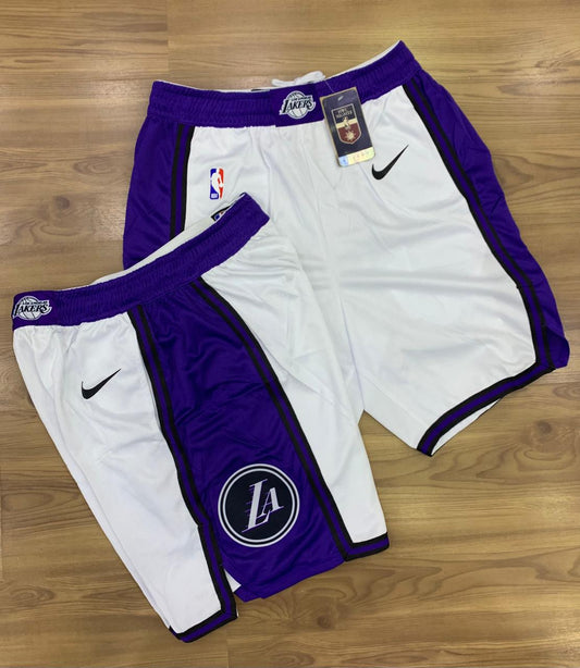 Bermuda Basquete Los Angeles Lakers City Edition Swingman_branca