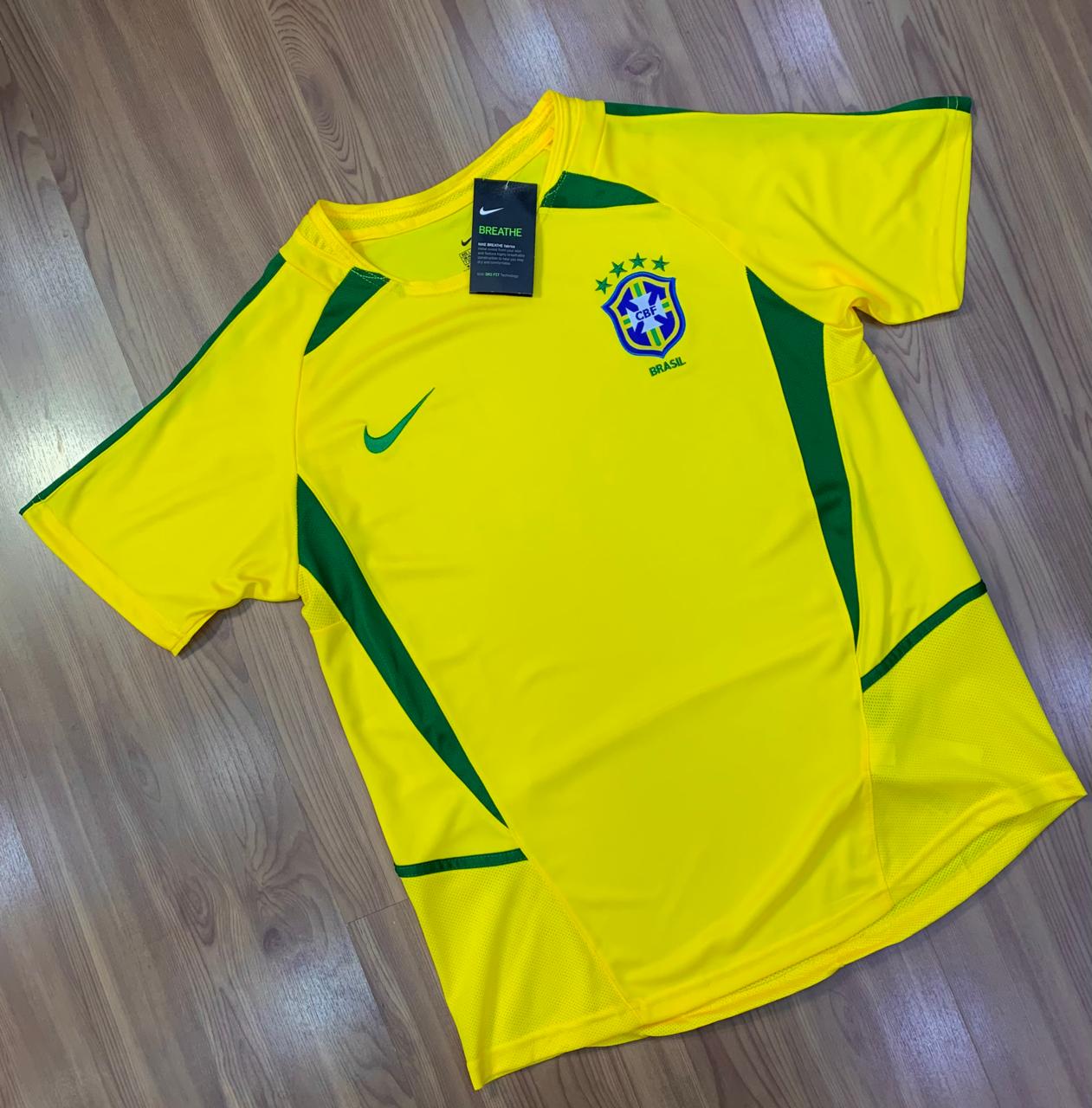 Camisa Futebol Seleção Brasileira Retrô 2002