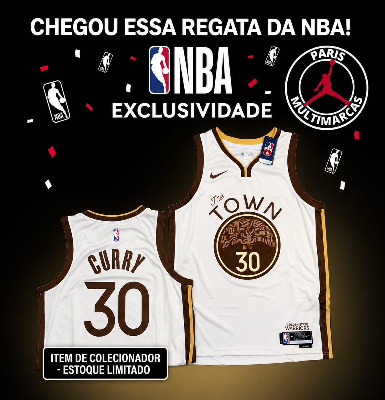 Camisa Basquete Golden State City Edition 25/26 "The Town"