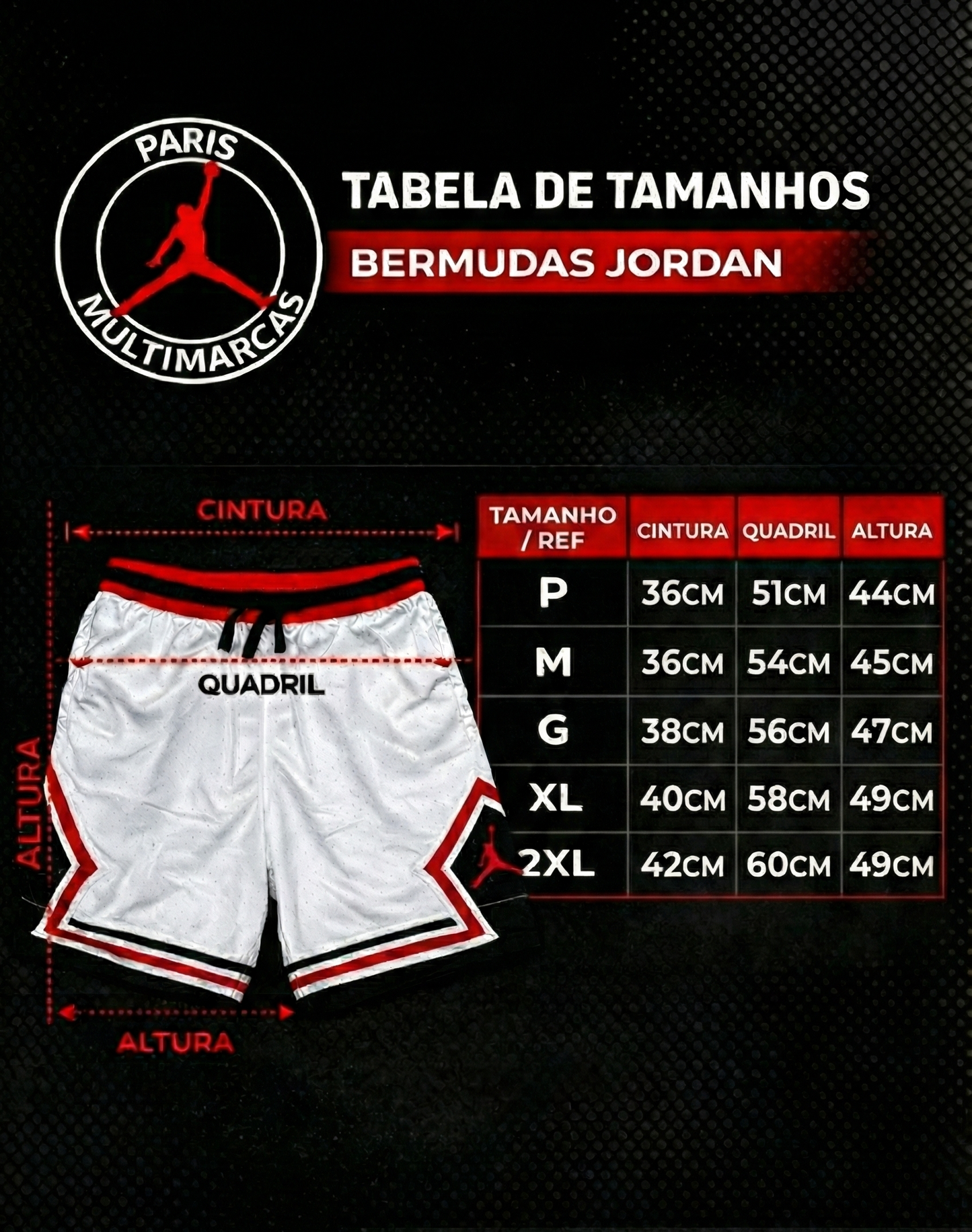 Short Jordan Rosa Trovão