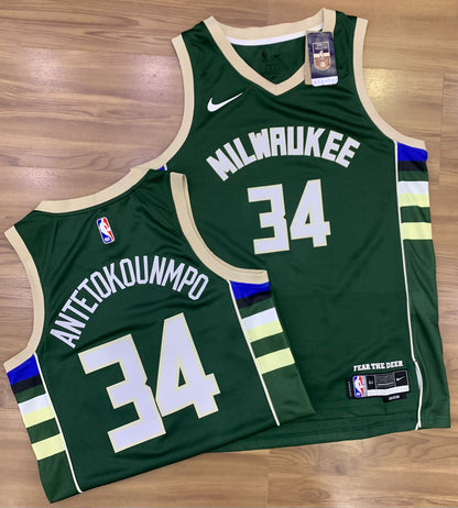 Camisa Basquete Milwaukee Bucks Icon Edition