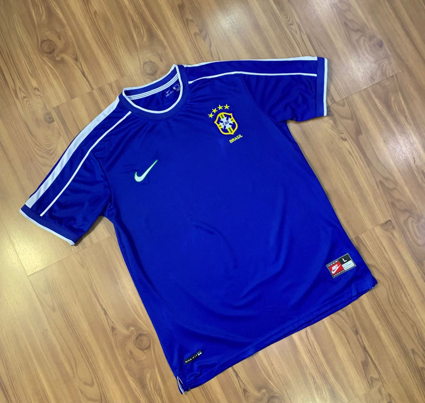 Camisa Futebol Seleção Brasileira_1998 azul