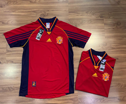 Camisa retrô da seleção da Espanha_Home Copa de 1998