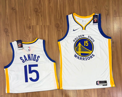 Camisa Basquete Golden State Association Edition_branca_Santos