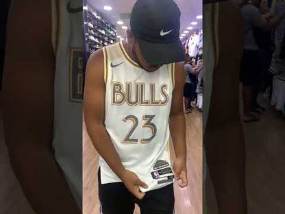 Camisa Basquete Bulls Branca City Edition