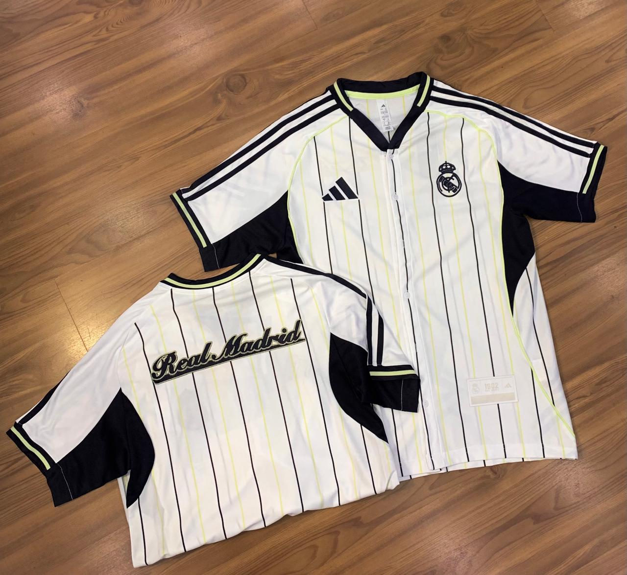 Camisa Real Madrid US Pack estilo baseball