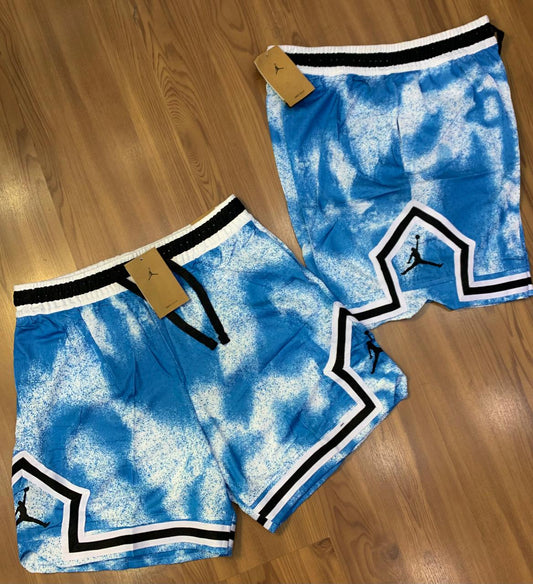 Short Jordan Azul mesclado com branco